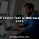 Man comparing online casino sites on laptop