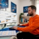 Operations manager reviews casino analytics workspace
